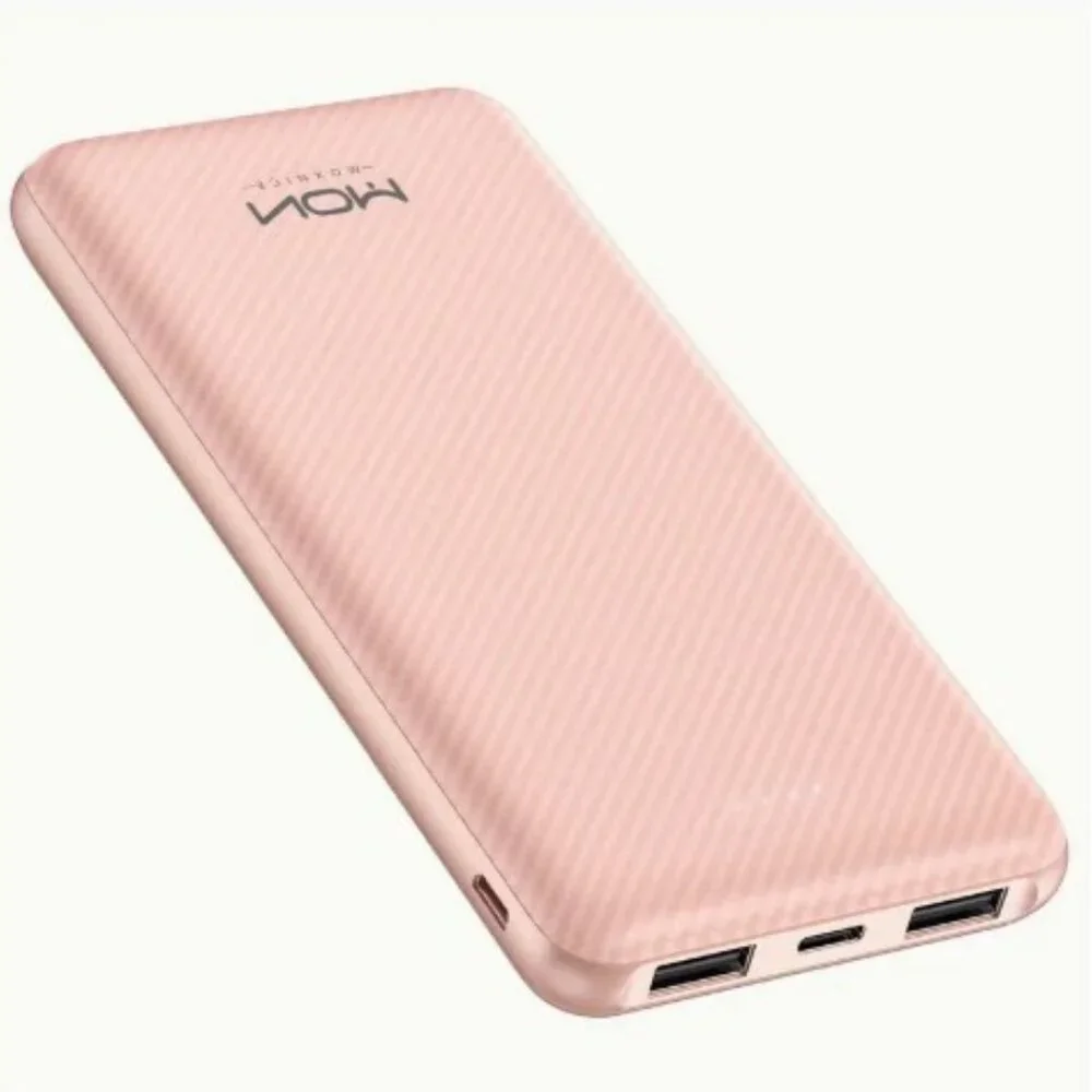 Pink 10000mAh Ultra-Slim Power Bank